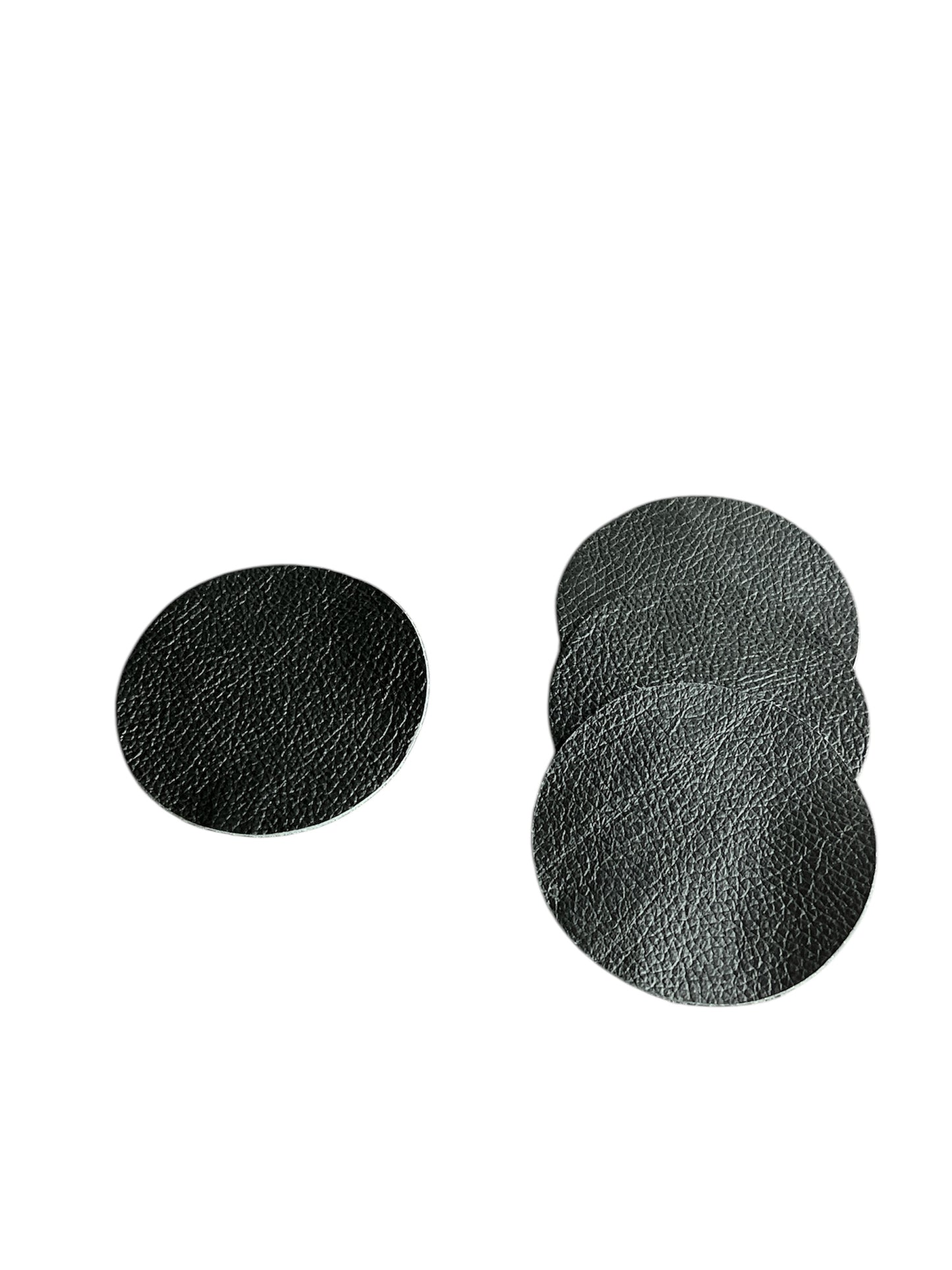 4x Glasuntersetzer aus Leder